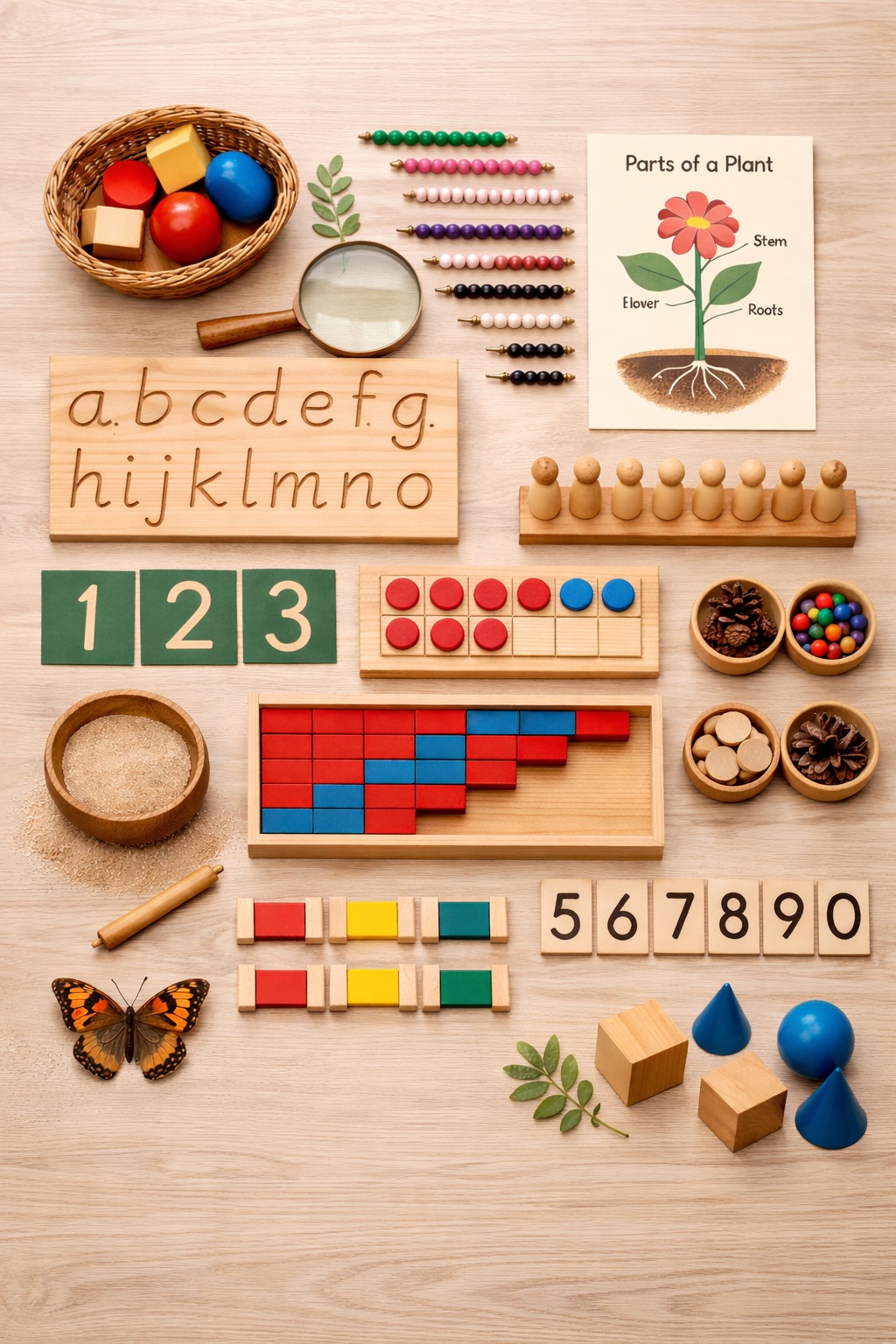 Montessori-inspired educational materials
